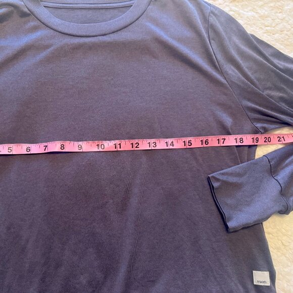 Vuori Women’s Daydream Crew Long Sleeve – Hazel Heather (Muted Purple) – Size Me - Picture 8 of 15